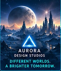 Aurora Design Studios. Different worlds. A brighter tomorrow.