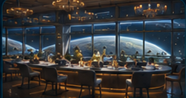 Five-Star Orbital Restaurant render