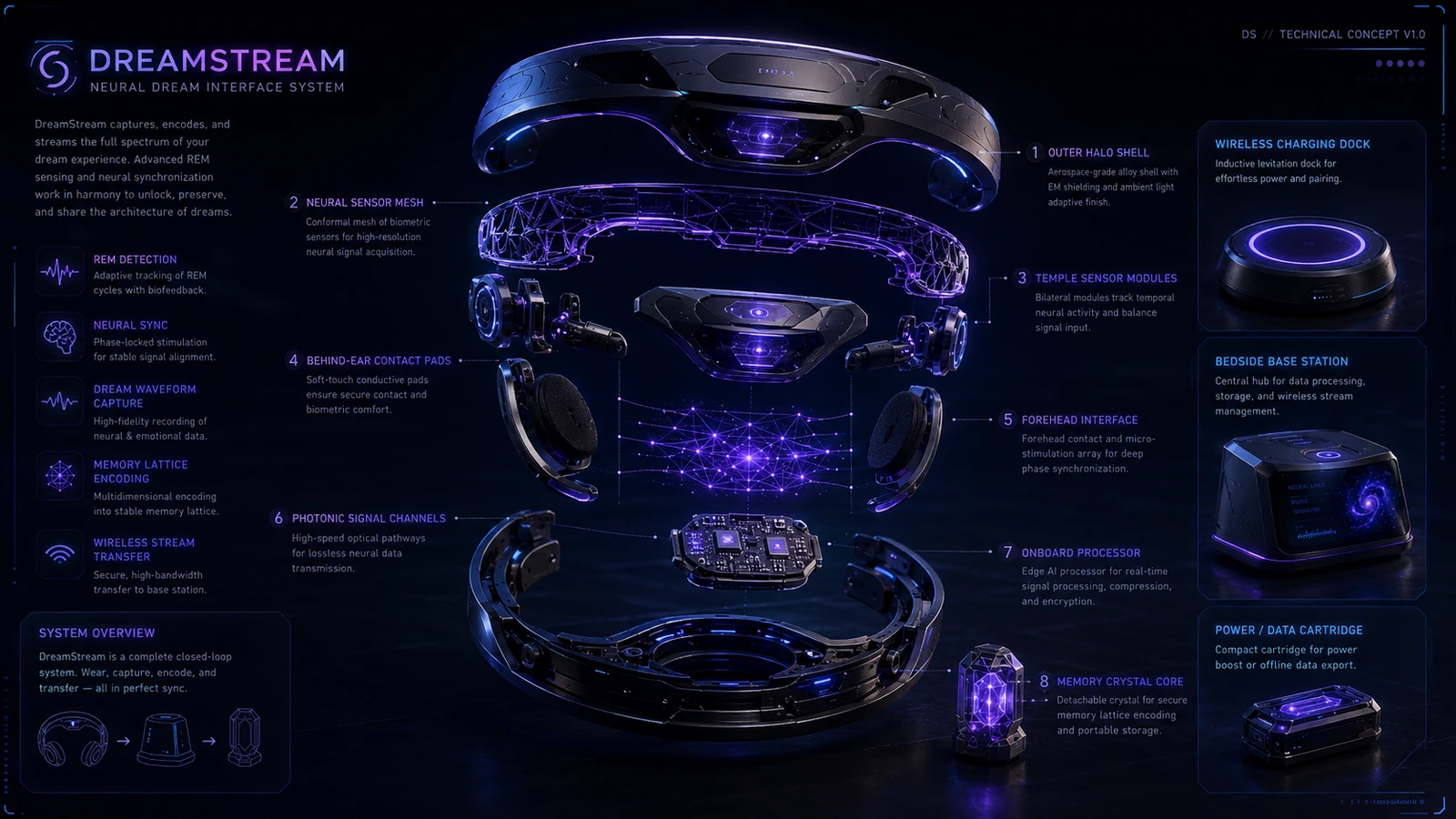 DreamStream exploded architecture