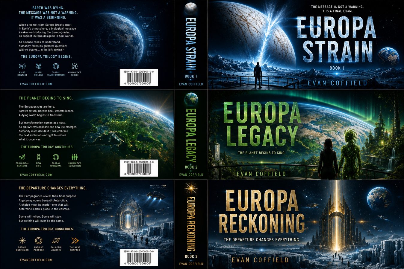Europa Strain trilogy wrap artwork displayed without distortion