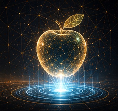 Holographic apple fabrication
