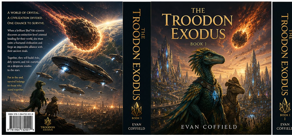 Troodon Exodus book 1 wrap